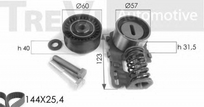 TREVI AUTOMOTIVE kd1016 -  Комплект ремня ГРМ